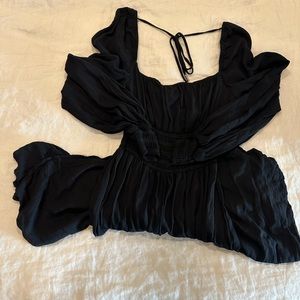 Black AFRM small midi dress